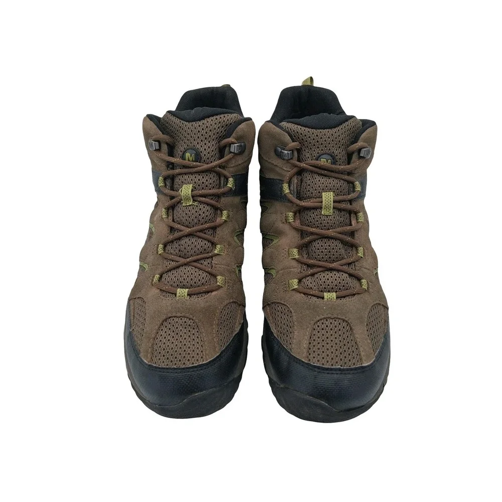 Merrell Boulder Shoes Mens Size 12 Brown Waterproof Mid Trail Hiking J09523